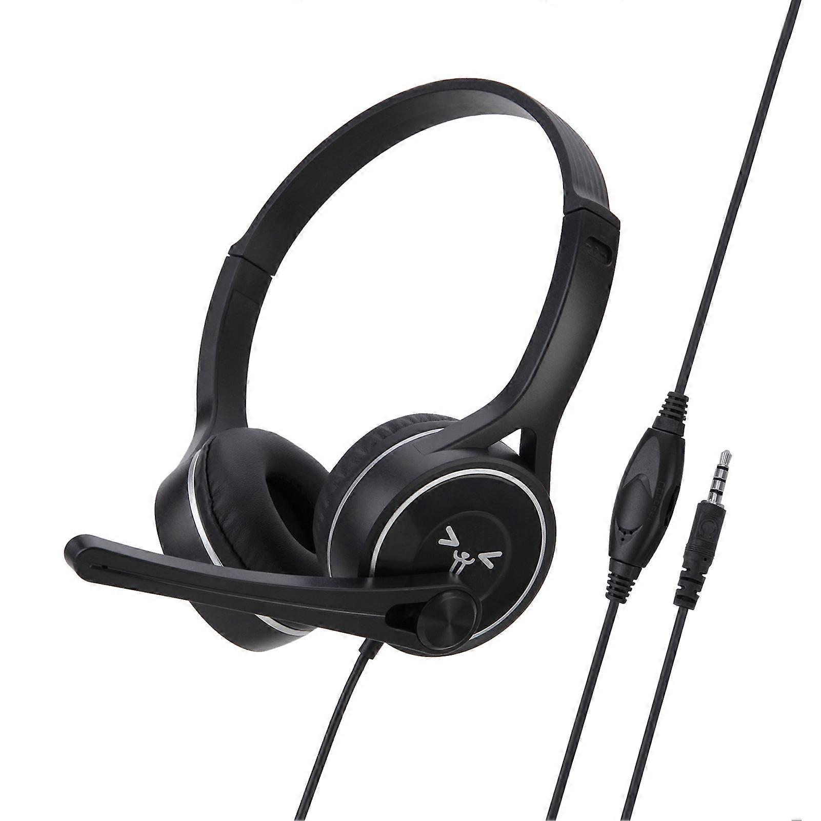 SY-G30 Wired Headphone Comfortable Noise Reduction Over-Ear Computer Headphone with Microphone for