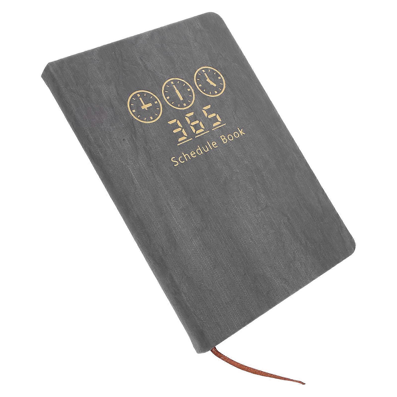 Planner Daily Planner Notebook for Office Grey Paper