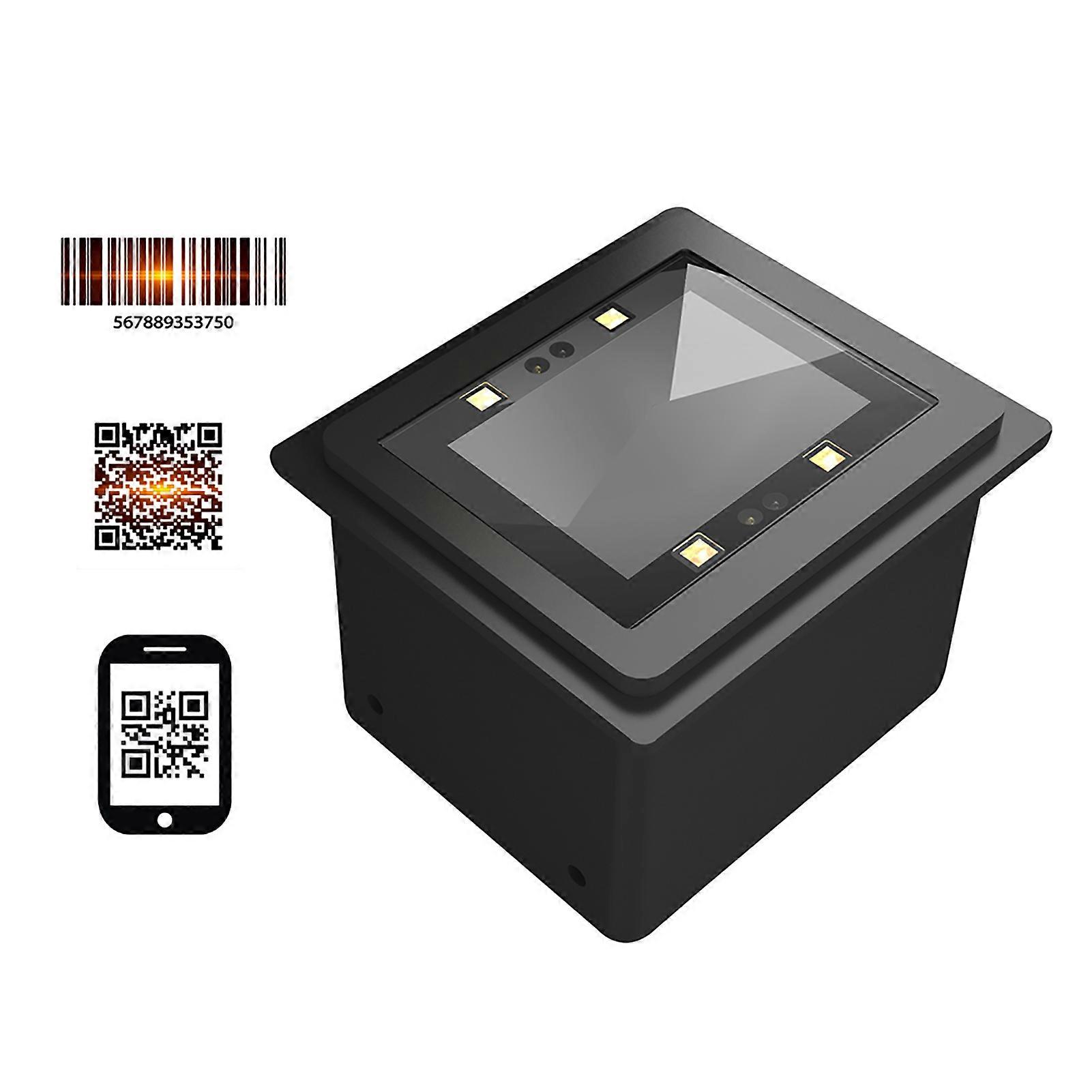 Embedded Barcode Scanner Self-Induction 1D/2D/QR Bar Code Reader Module USB Scanner compatible with Gate Machine Tickets Checking Mobile Pay