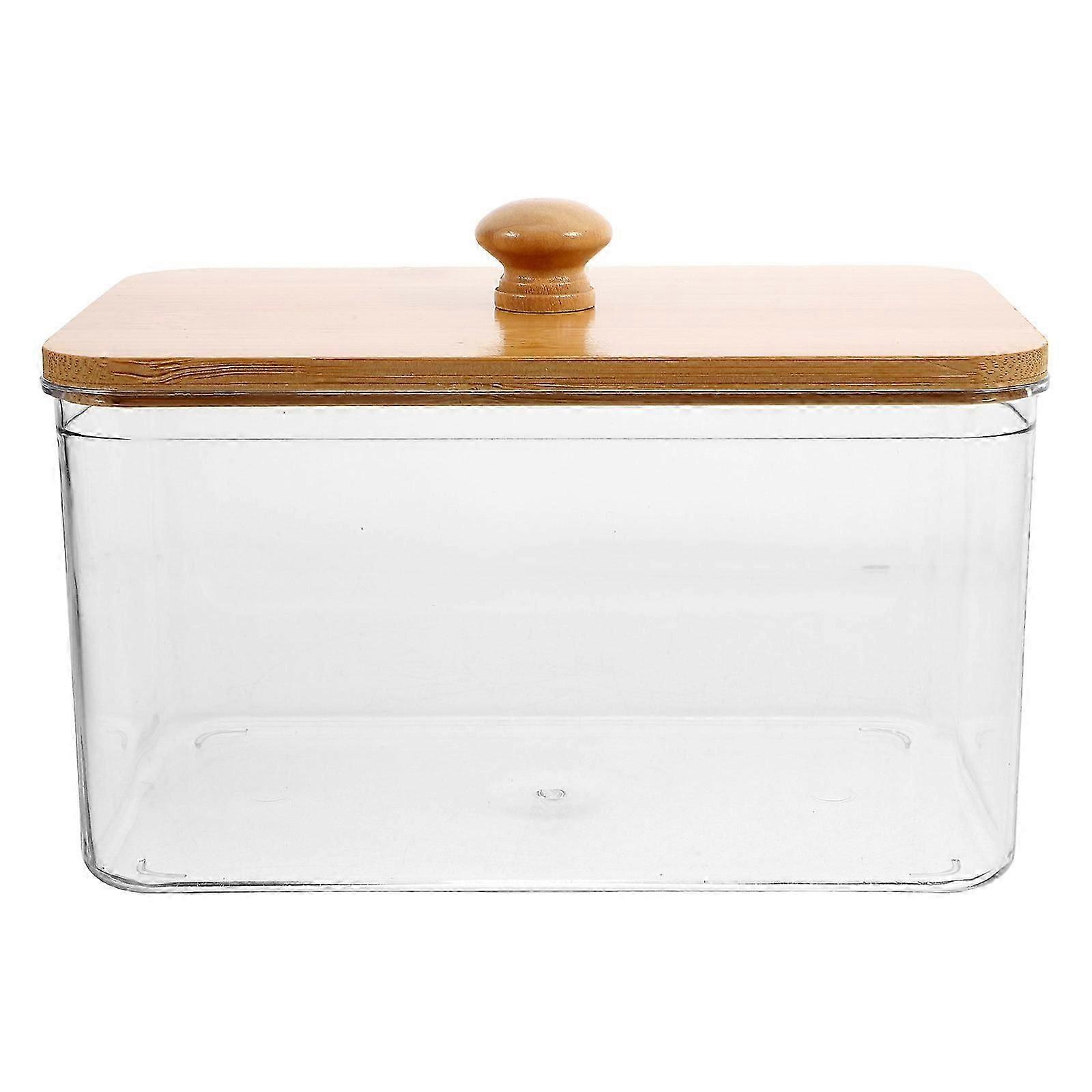 Laundry Soap Container Transparent Rectangular Storage Containers 18.30X12.40X12.00CM Organization 1Pcs