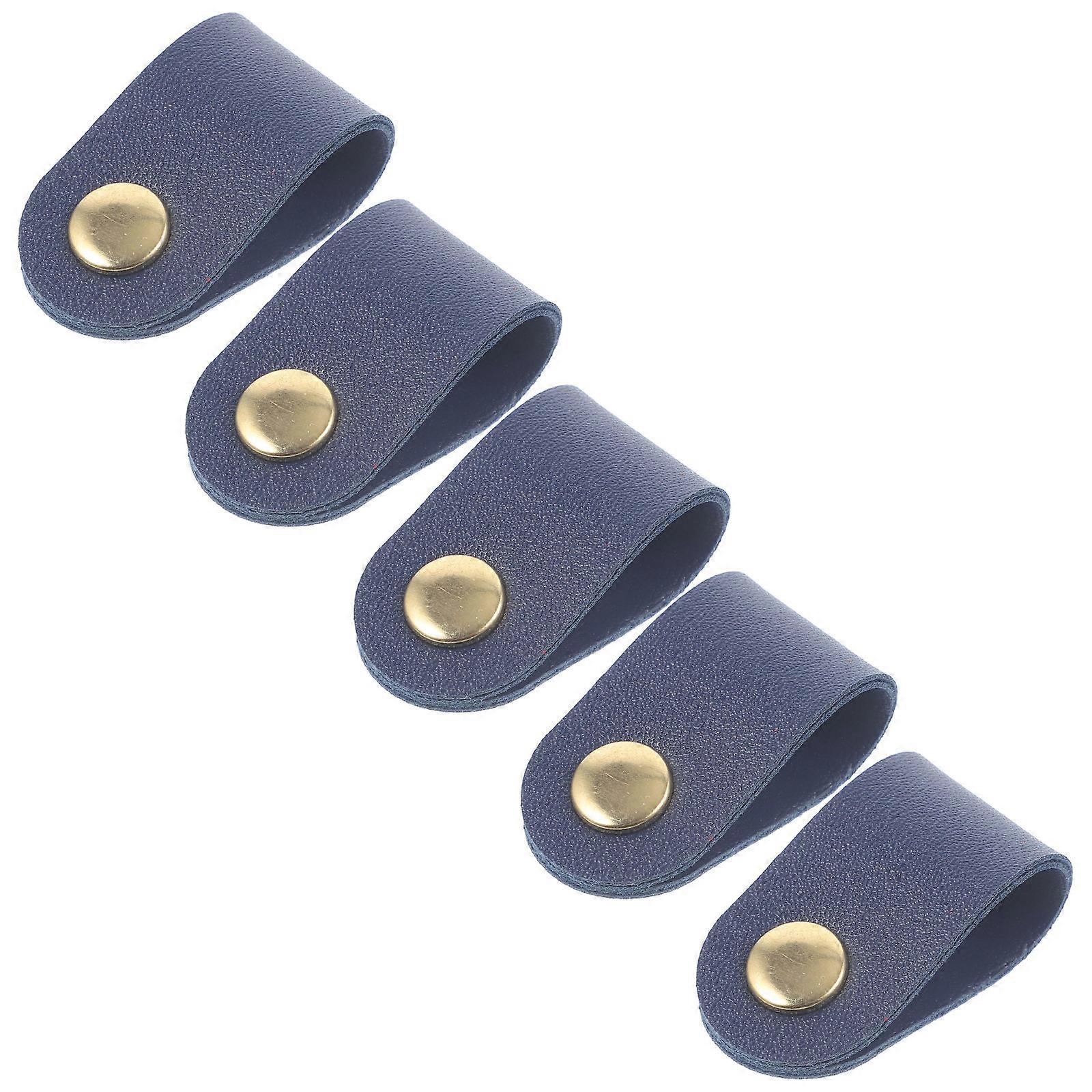 Cable Organizer Cable Winder for Cord Fixing 25Pcs Dark Blue Artificial