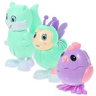3pcs Kreative Plastiktiere wickeln Spielzeug Kinder Uhrwerk Spielzeug Geschenk