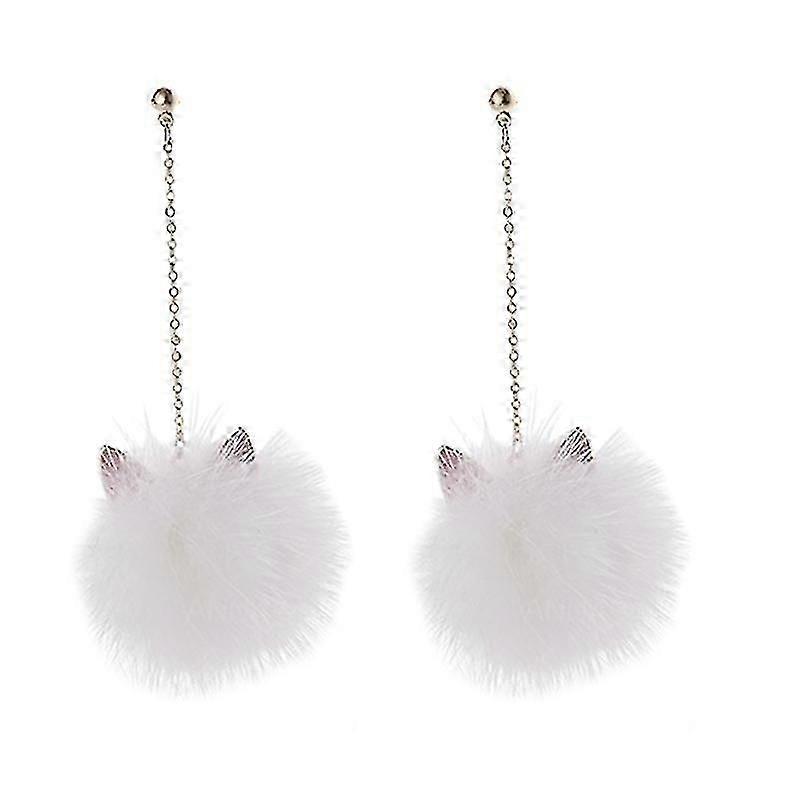1pair Cat Ear Earrings