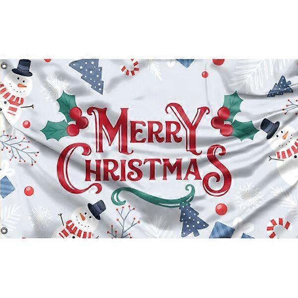 Merry Christmas Light Flag A0977