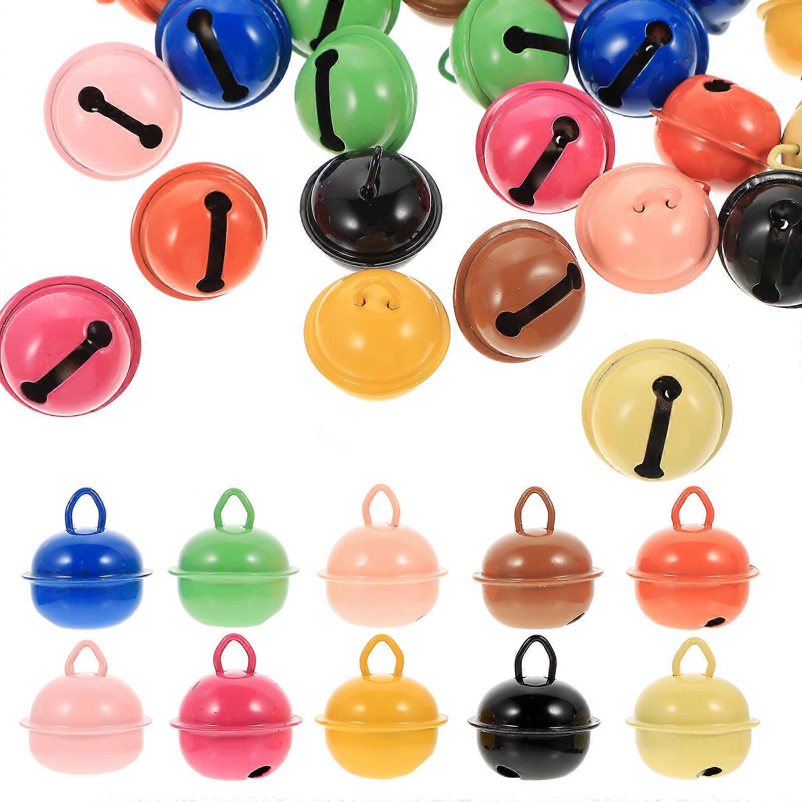 Multi-Function Craft Bells Assorted Color for DIY 40Pcs Small Bells Set