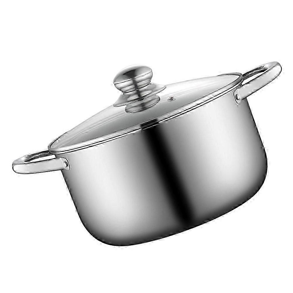 Cooking Pot Stockpot Soup Pot Practical Kitchenware Silver 1Pack