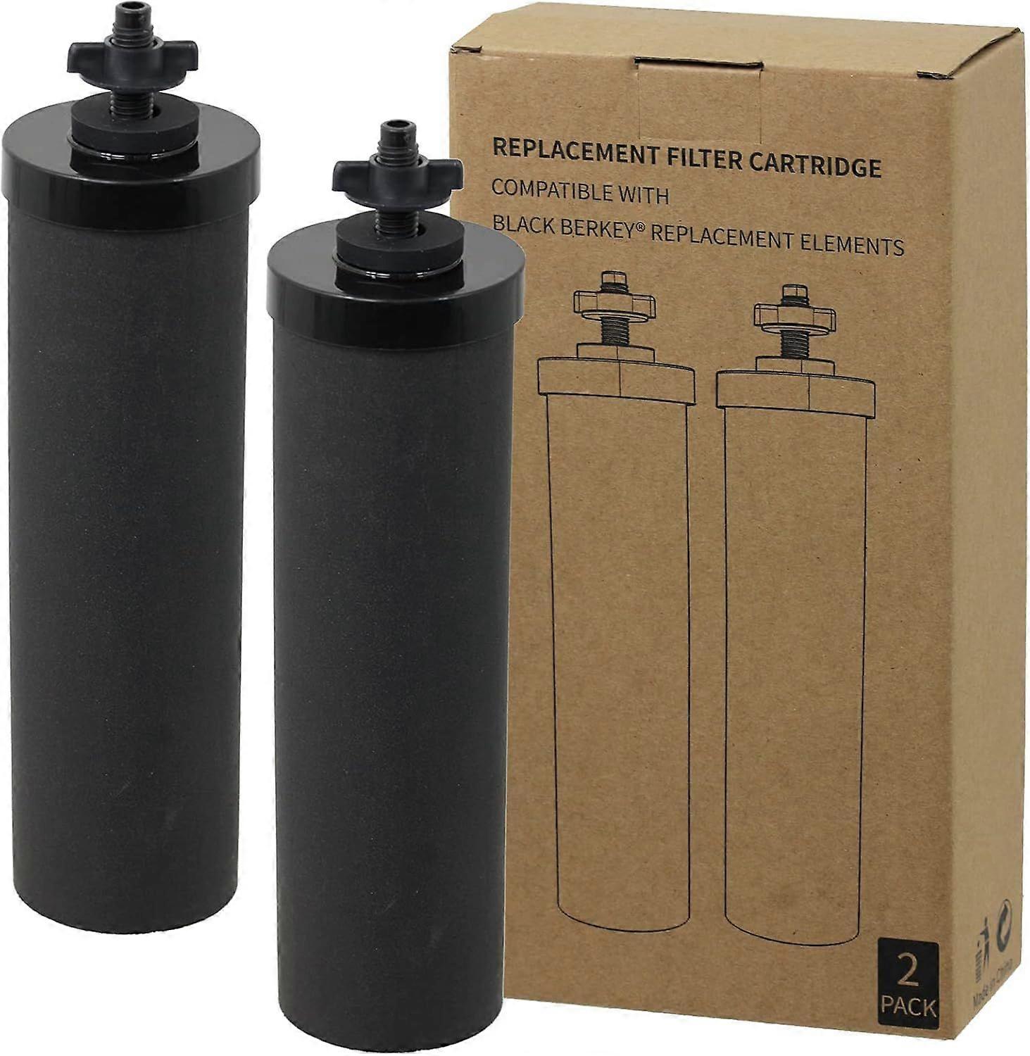 Water Filter Element Compatible with Berkey Gravity Fed Purification Systems BB9 (Pack of 2 Cartridge Filters)