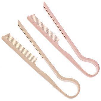 V-Shaped Combs 2pcs Plastic Straightening Hair Clip Comb Hairdressing Styling Comb Hair Parting Tool for Women Hair Salon