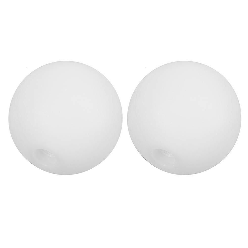 Acrylic White Round Globe Lamp Shade, 2Pcs Replacement for Lighting