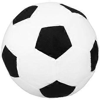 Multifunctionele voetbalspeelgoed voetbal knuffel pluche voetbal speelgoed voetbal vorm kussen zwart