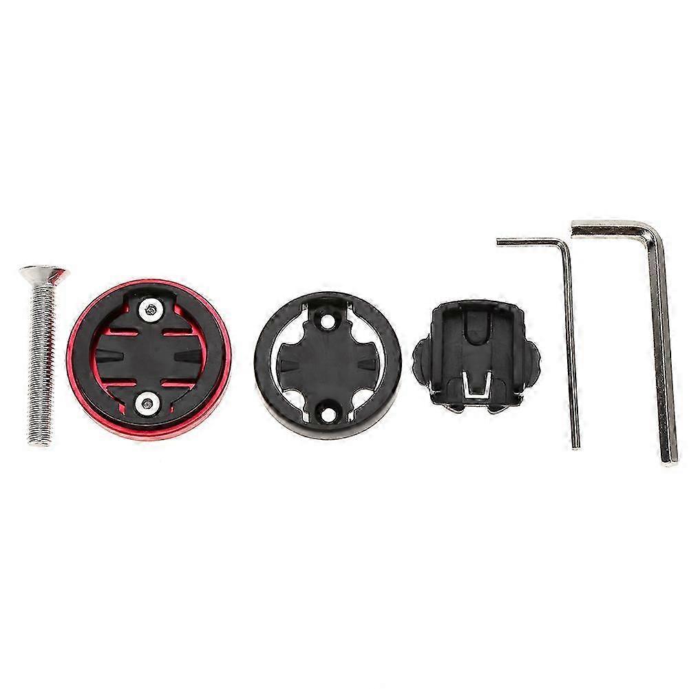 Mounting bracket compatible with Garmin/Bryton/Cateye computer stopwatch (red)