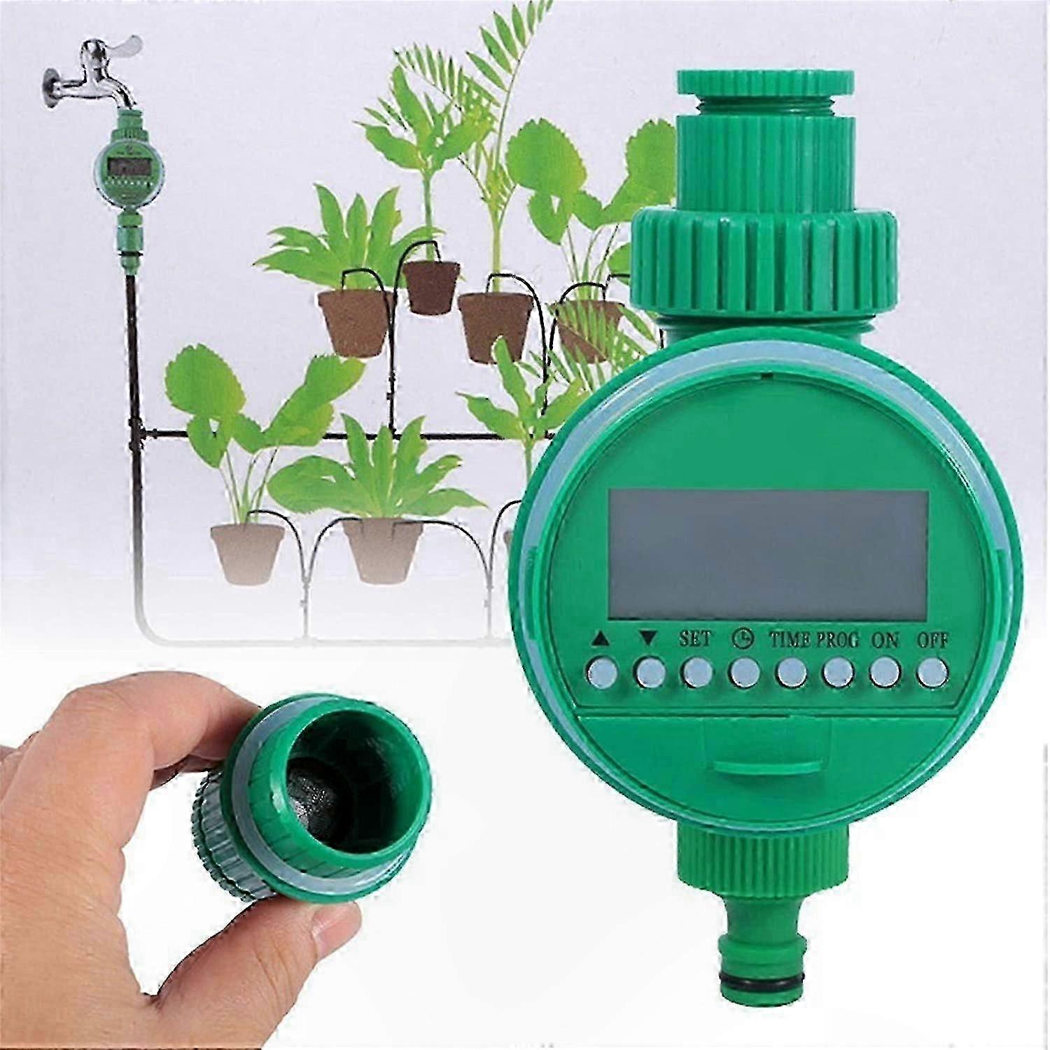 Smart Irrigation Timer for Outdoor Use, Automatic Watering System with Multiple Settings and Digital Control