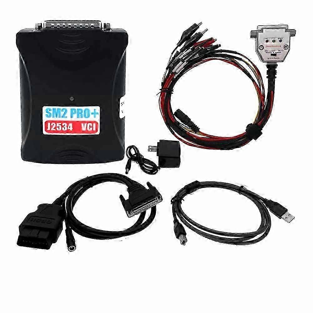 2.21.22 SM2 Pro+ J2534 VCI ECU Programmer Read Write ECU 67IN1 FLASH EEPROM PFLASHER Update Version US Plug