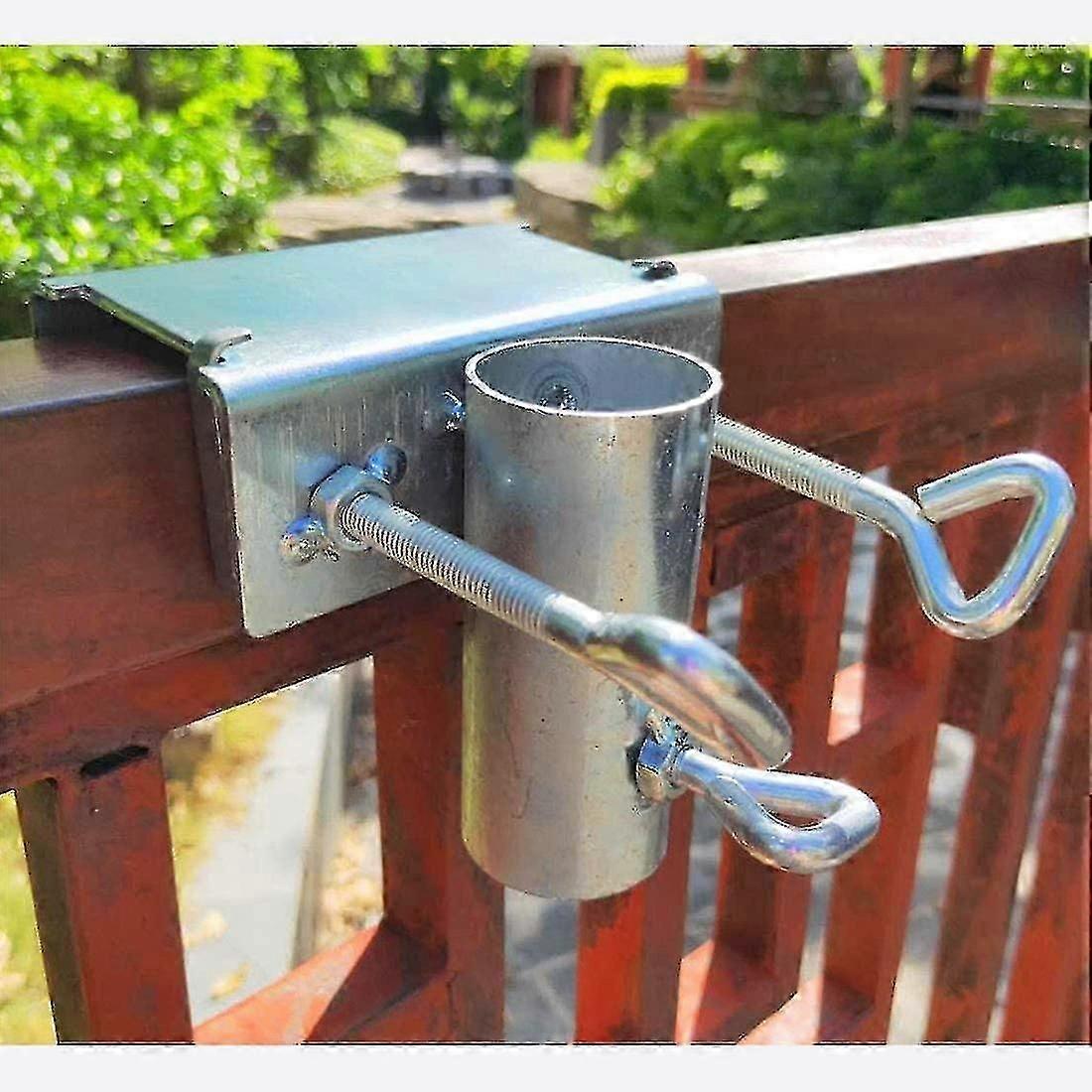 Gard metalic pentru umbrelă de soare de balcon e