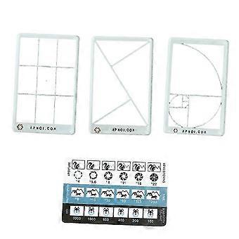 Golden Triangle Composition Tool Viewfinder/Viewer Photography/Painting/Drawing Credit Card Size Fits Wallet/Camera Bag