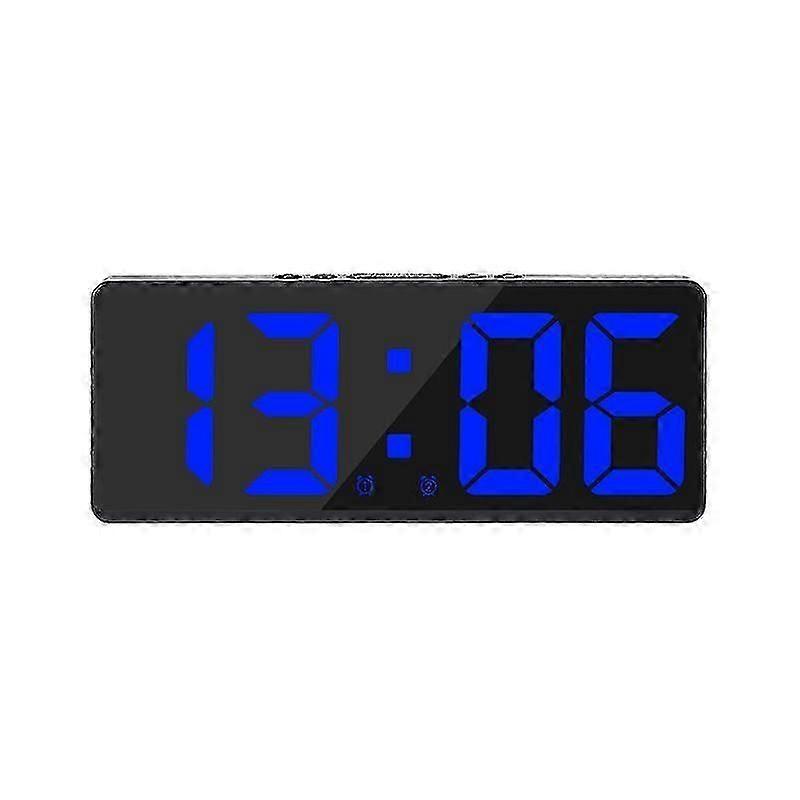 Large Smart Digital Wall Clock App Control Time/date/sound Activate Countdown Function Stepless Brightness Volume Alarm With Snooze Function - Bl 26-2