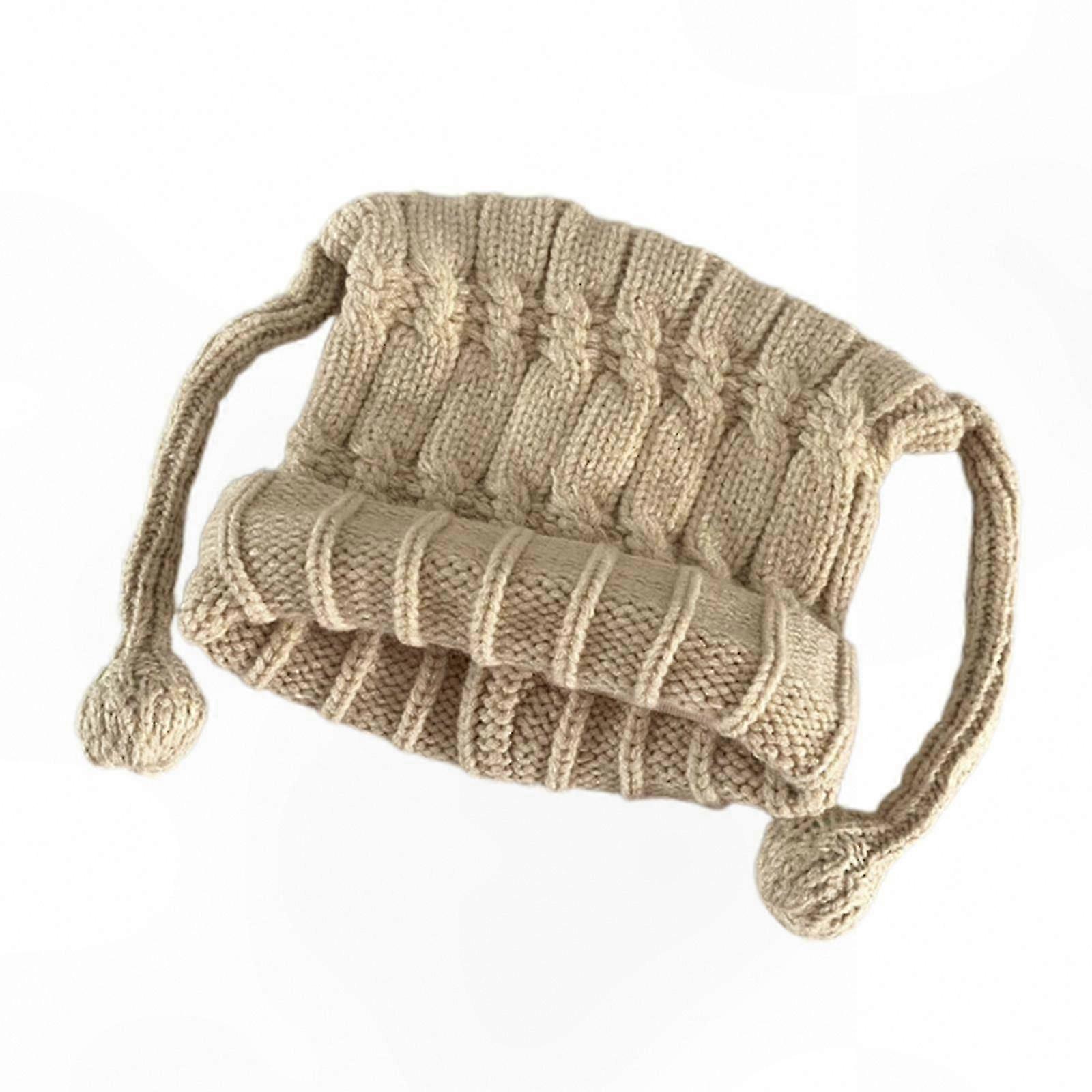Burger Winter Beanie with Long Ears