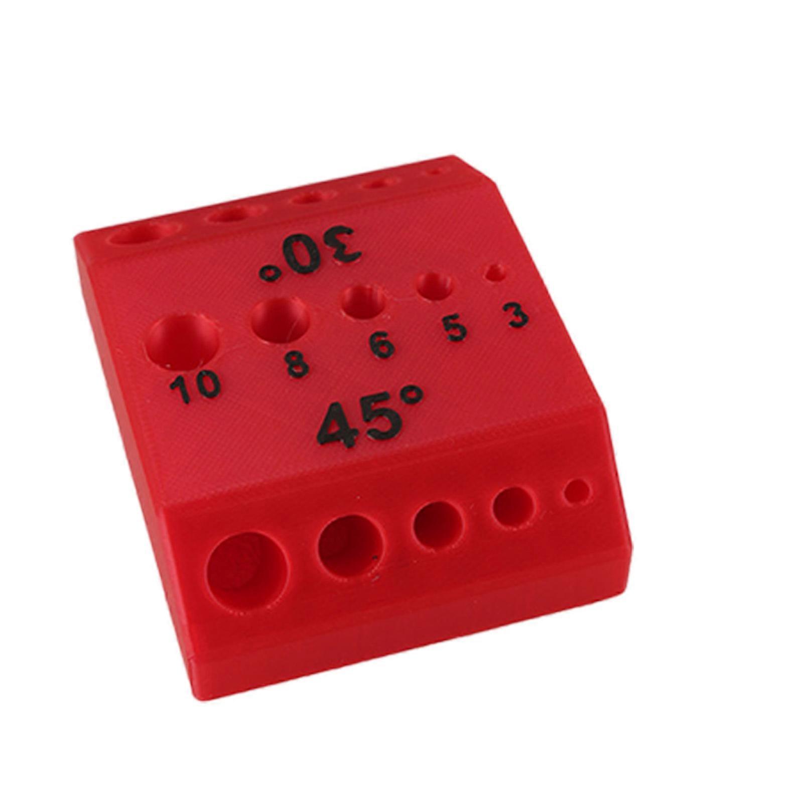 High Accuracy Drill Alignment Tool With Numerical Scale Multiple Angles Drill GuiFor Accurate Vertical And Angled Drilling  Red