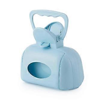 Recolector compacto de desechos para mascotas Recogedor de inodoro para mascotas Suministro de limpieza Gatos Clip de inodoro Recogedor de desechos para mascotas Caca Herramienta práctica azul