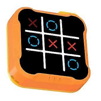 Tic Tac Toe Bolt Game with Brain Teaser Memory: Portable Travel Board Game, Rechargeable Handheld Puzzle Console for All Ages