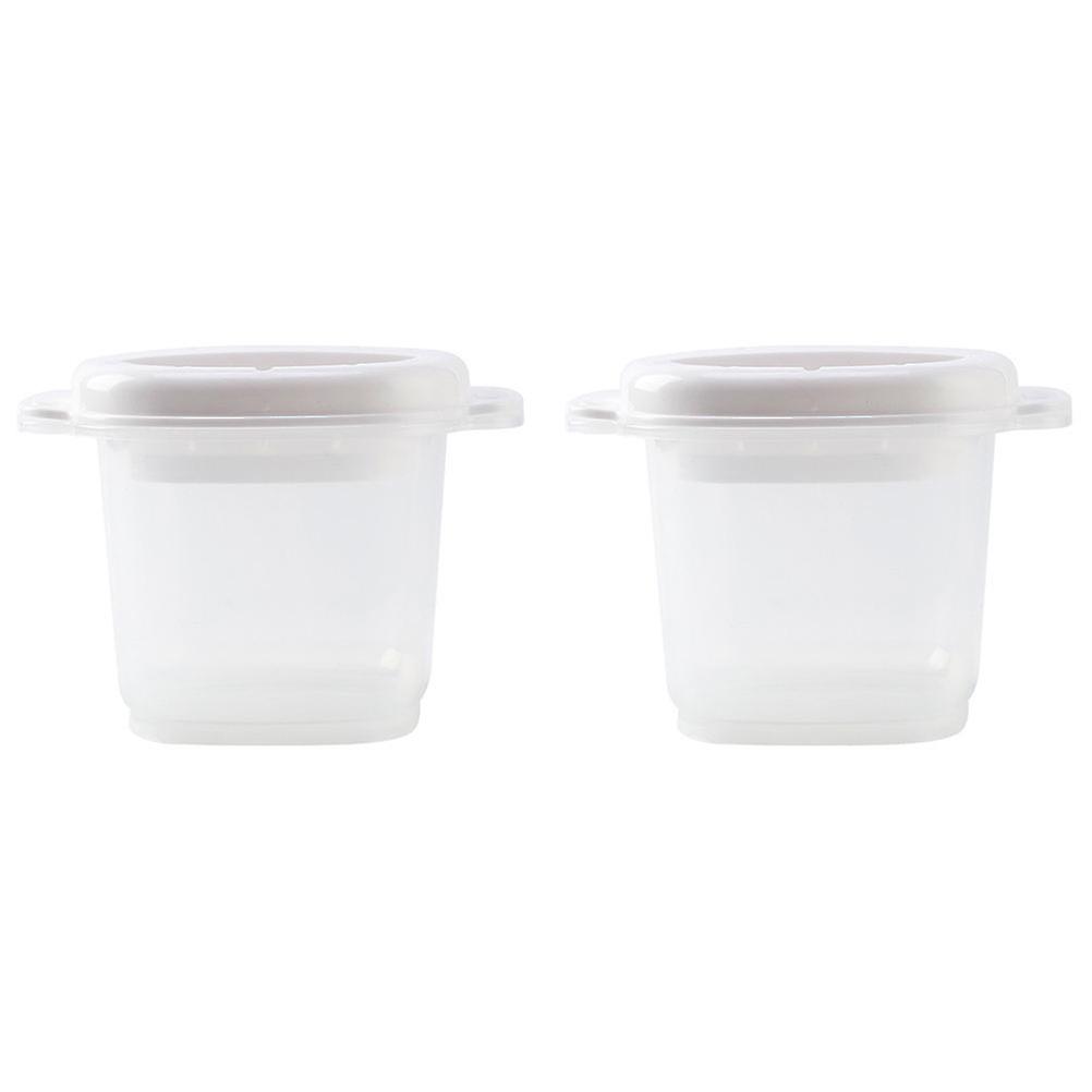 Microwave Oven Rice Boxes for Heating Function 2Pcs Portable Set