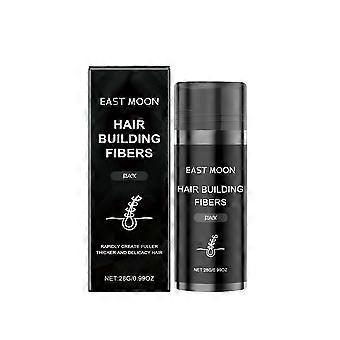 Schwarzes Haarfaserpuder, erfrischend, ölregulierend, waschfrei, für fluffiges Haar, Pflegepuder