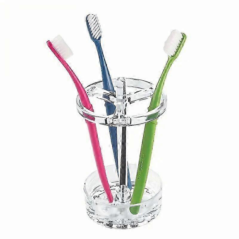 Bathroom Toothpaste Holder, Plastic Toothbrush Holder, High-end Simple Storage Rack, Transparent