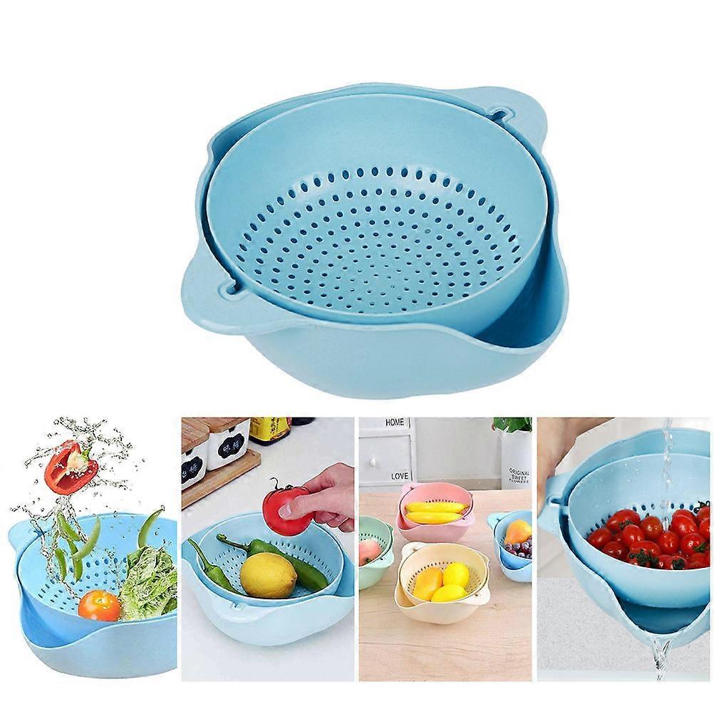 1 Pc Multi-function Drain Basket Vegetables Basin Fruit Basket for Kitchen Wash