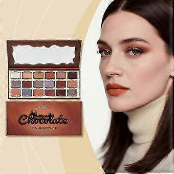 Paleta de sombras de ojos Zephoco estilo chocolate, tonos tierra, alto brillo, tonos fríos, claros y coloridos, ideal para el día a día.