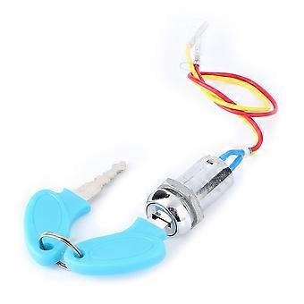 Universal Ignition Switch Lock with 2 Keys Replacement for Electric Scooter Bike