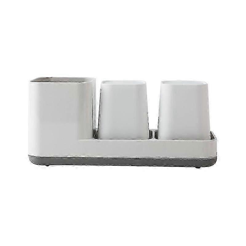 holder for toothbrush and toothpaste 2 cups