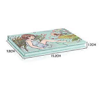 Eyeshadow Compact Portable for Makeup Use 2Pcs with 15 Colors Green Palette