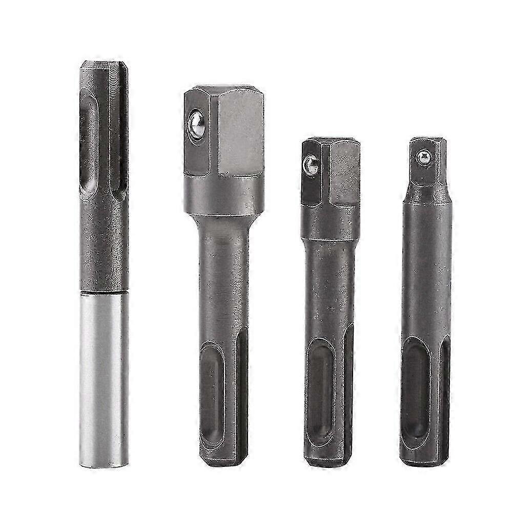 Adapter Tool Accessories Adaptor Drill Bit Extension Rod.(silver)(4pcs) yu