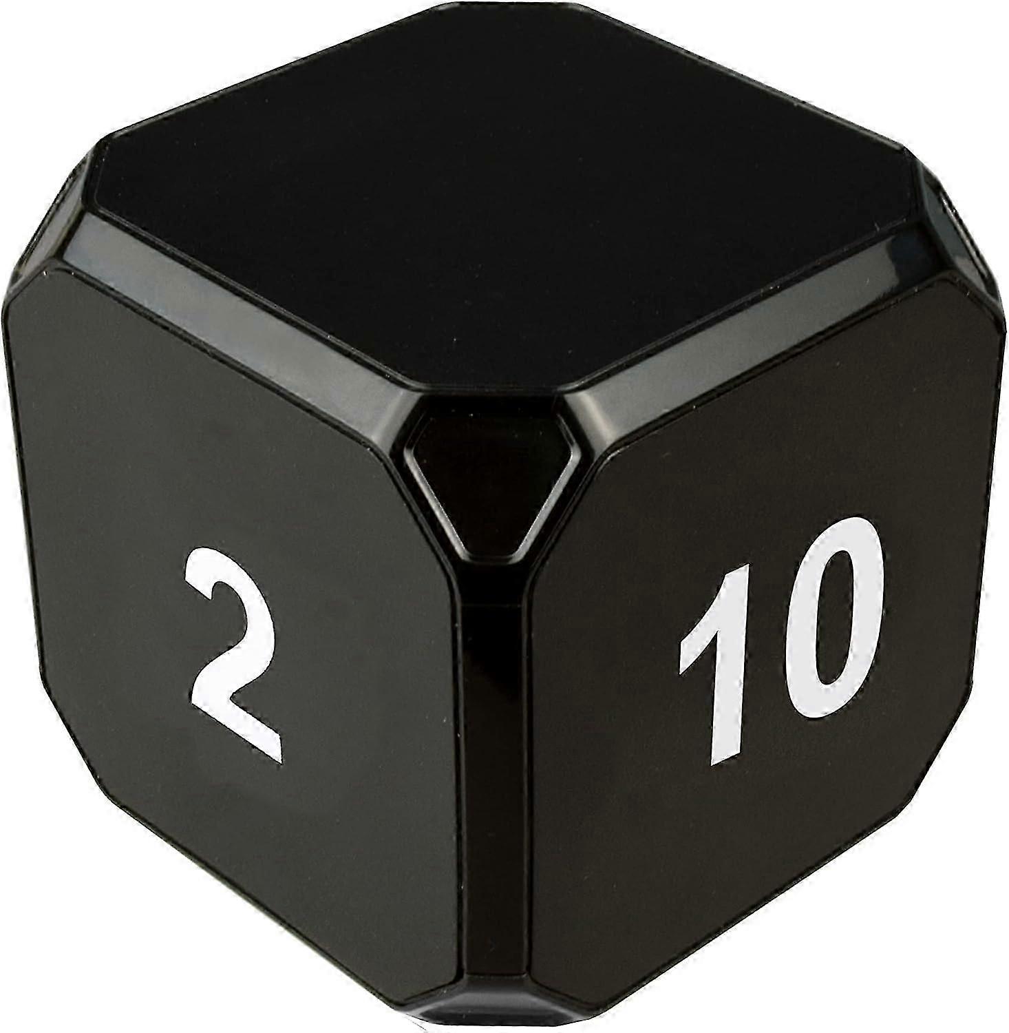 1pcs Cube-timer Kitchen Timer Gravity Sensor Flip Meditation Timer Management And Countdown 5-15-25-45 minute,black