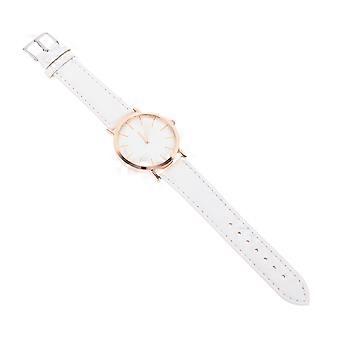 Women's Strap Watch Quartz Watch for Women with White PU