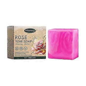 Natural Rose Soap for Women - Gentle Deep Cleansing &amp; Moisturizing Body Bath Soap, 4-Pack