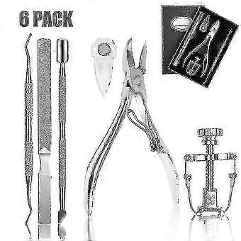 6 Pcs Set Ingrown Toenail Tools Kit, Premium Nail Treatment Foot Tool