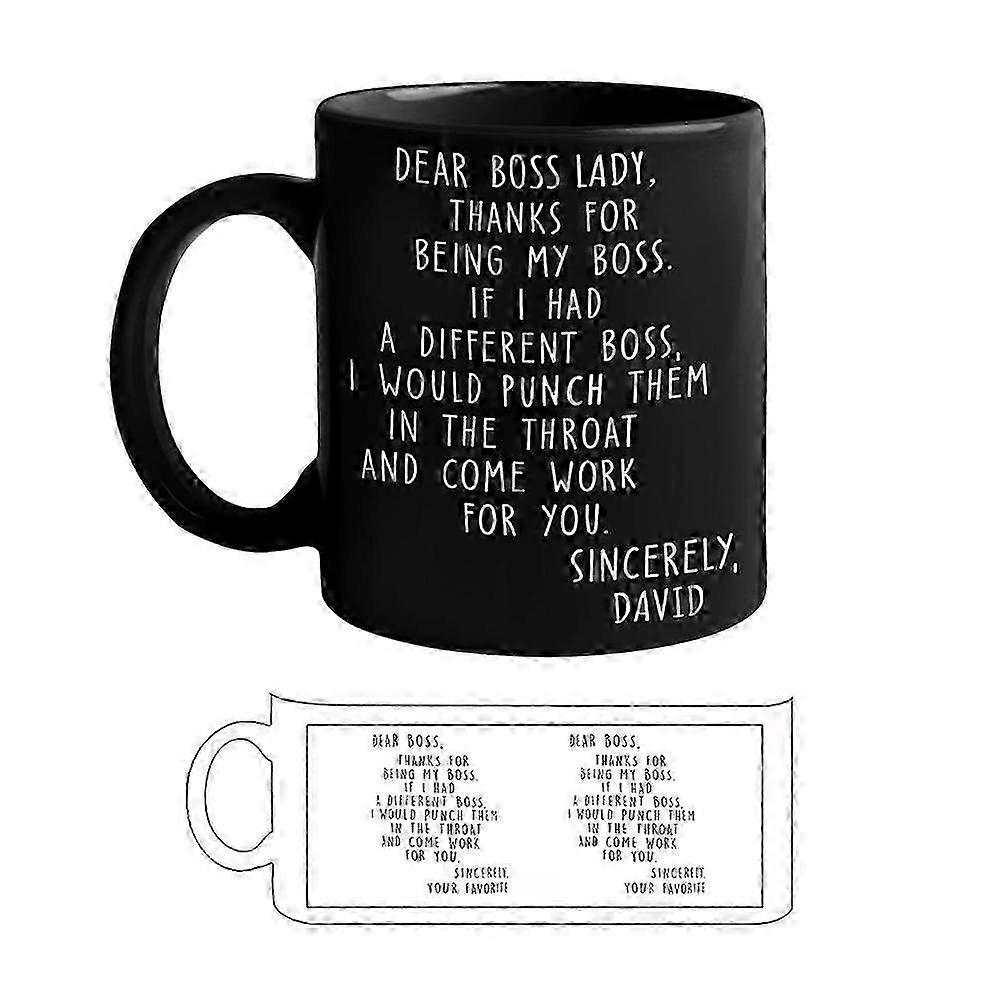 White Black Pink Ceramic Mug