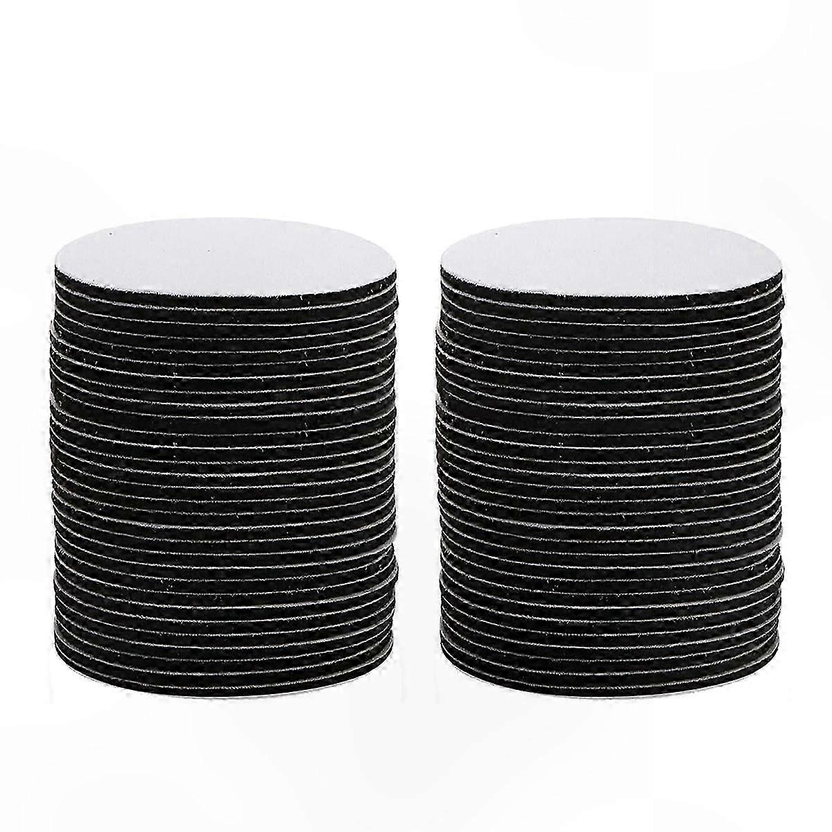 60-Pack Round Sublimation Coasters with Rubber Base for Heat Press Crafting