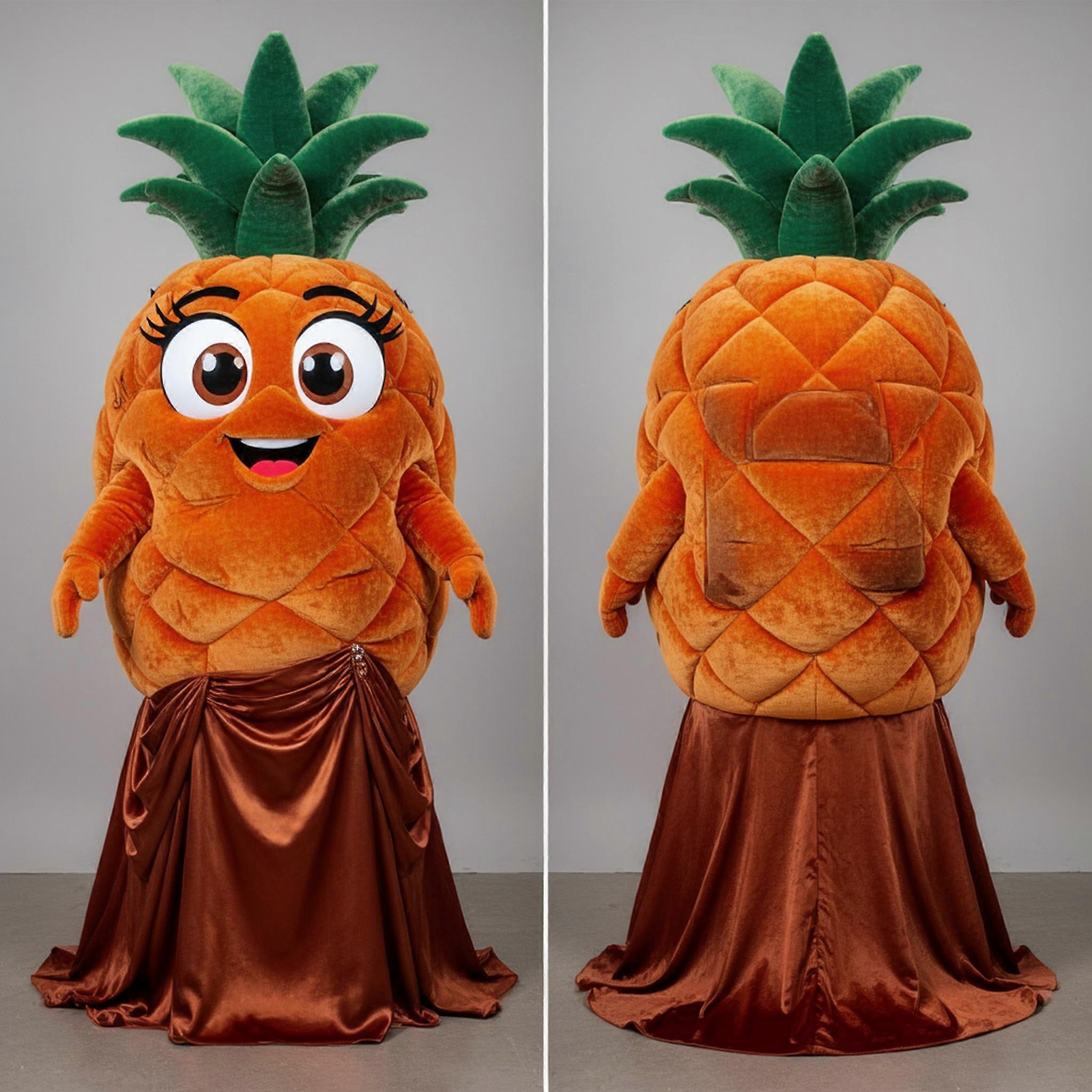 MASTICOT Sunset Orange Pineapple Grenade Mascot