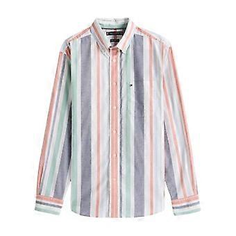 Tommy Hilfiger heren gestreept geweven overhemd
