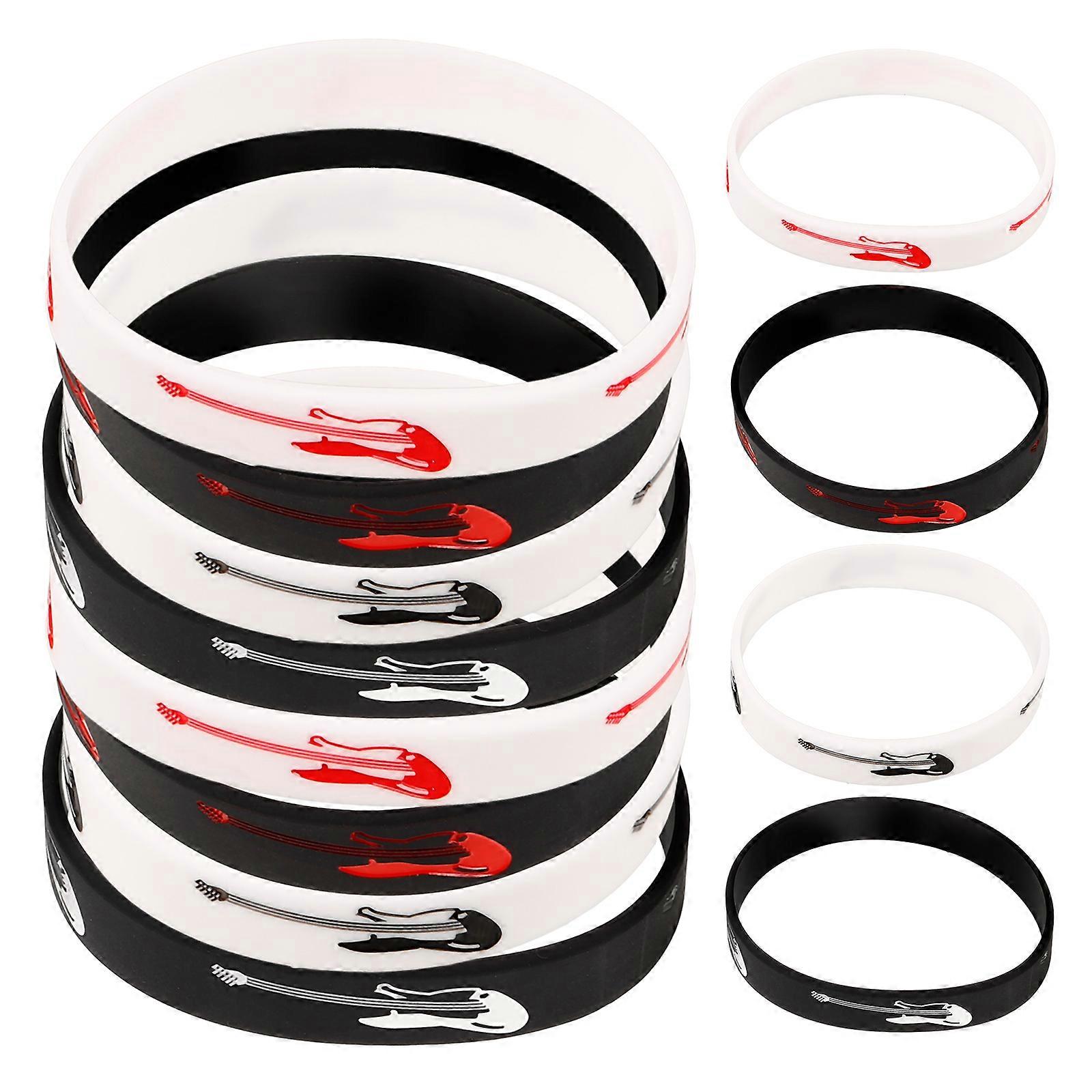 Decorating Silicone Bracelets Stretchable Bracelets 40Pcs Multi Color