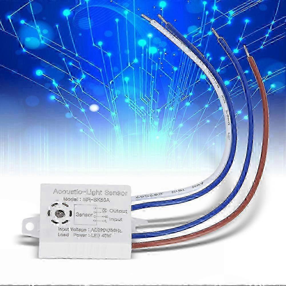For Lamp LED Sound and Light Control Switch, 5pcs, High Sensitivity Energy-Saving Sensor
