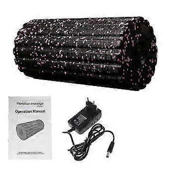 Electric Rechargeable Vibrating Foam Roller Massager Fitness Muscle Relief Pain