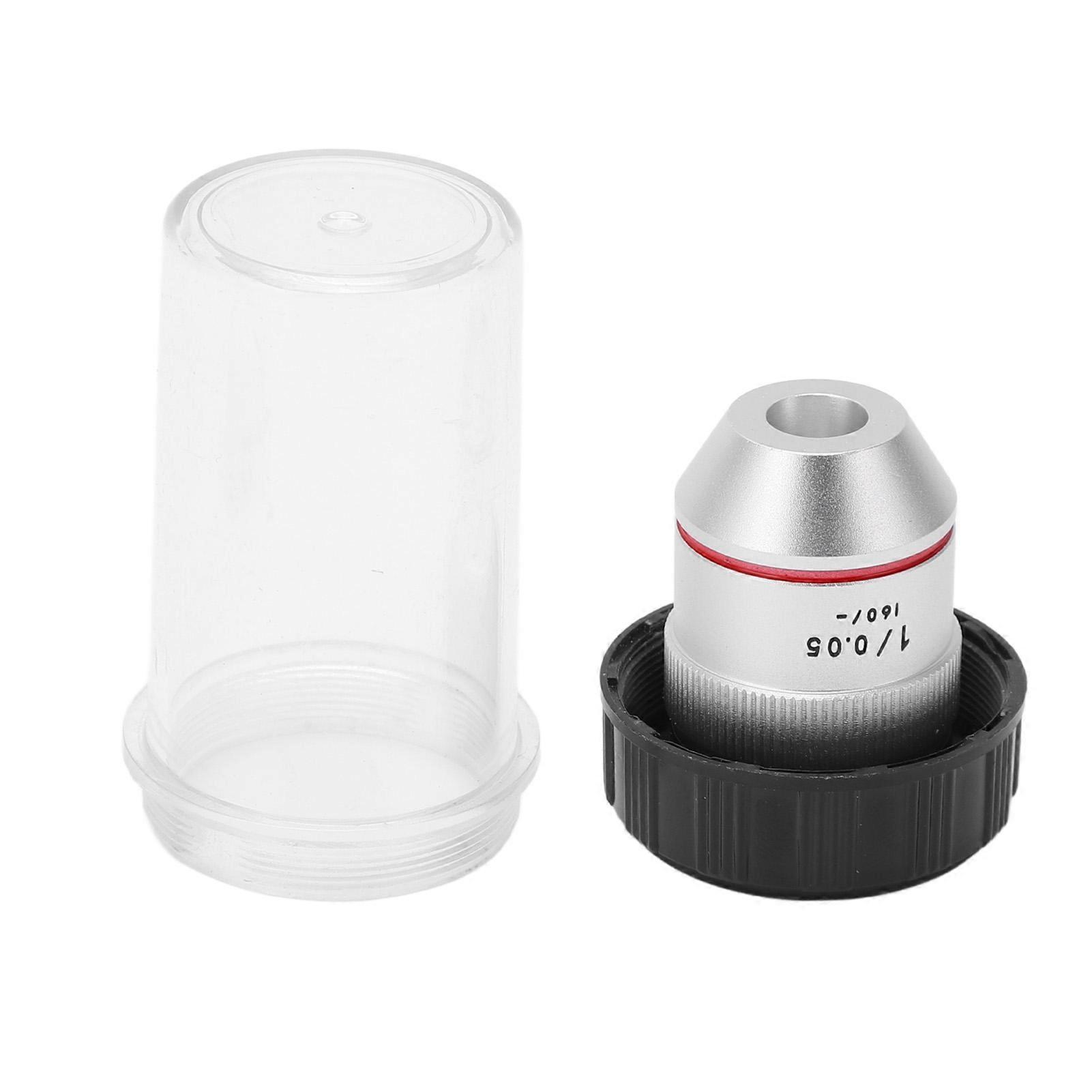 Achromatic Microscope Objective RMS Threaded 1X 195 Achromatic Objective Lens for Biological