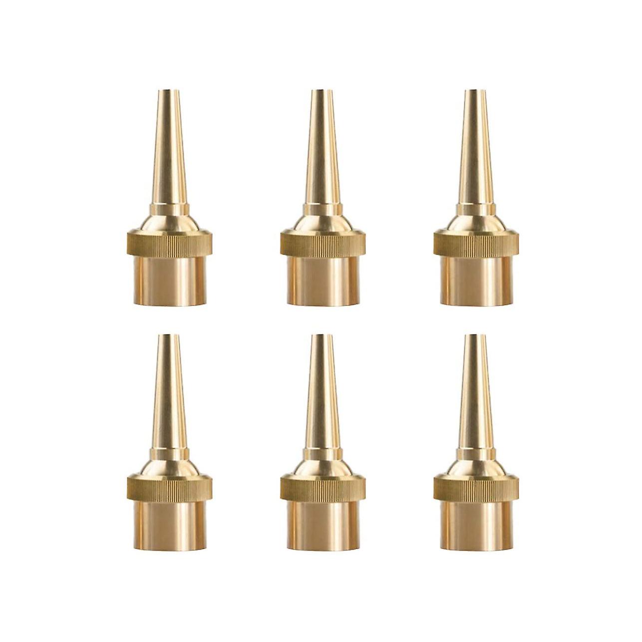 6 PCS Nozzle Head G1/2 DN15 Adjustable Direction Jet Water Spray Sprinkler Head for Garden Pond Amu