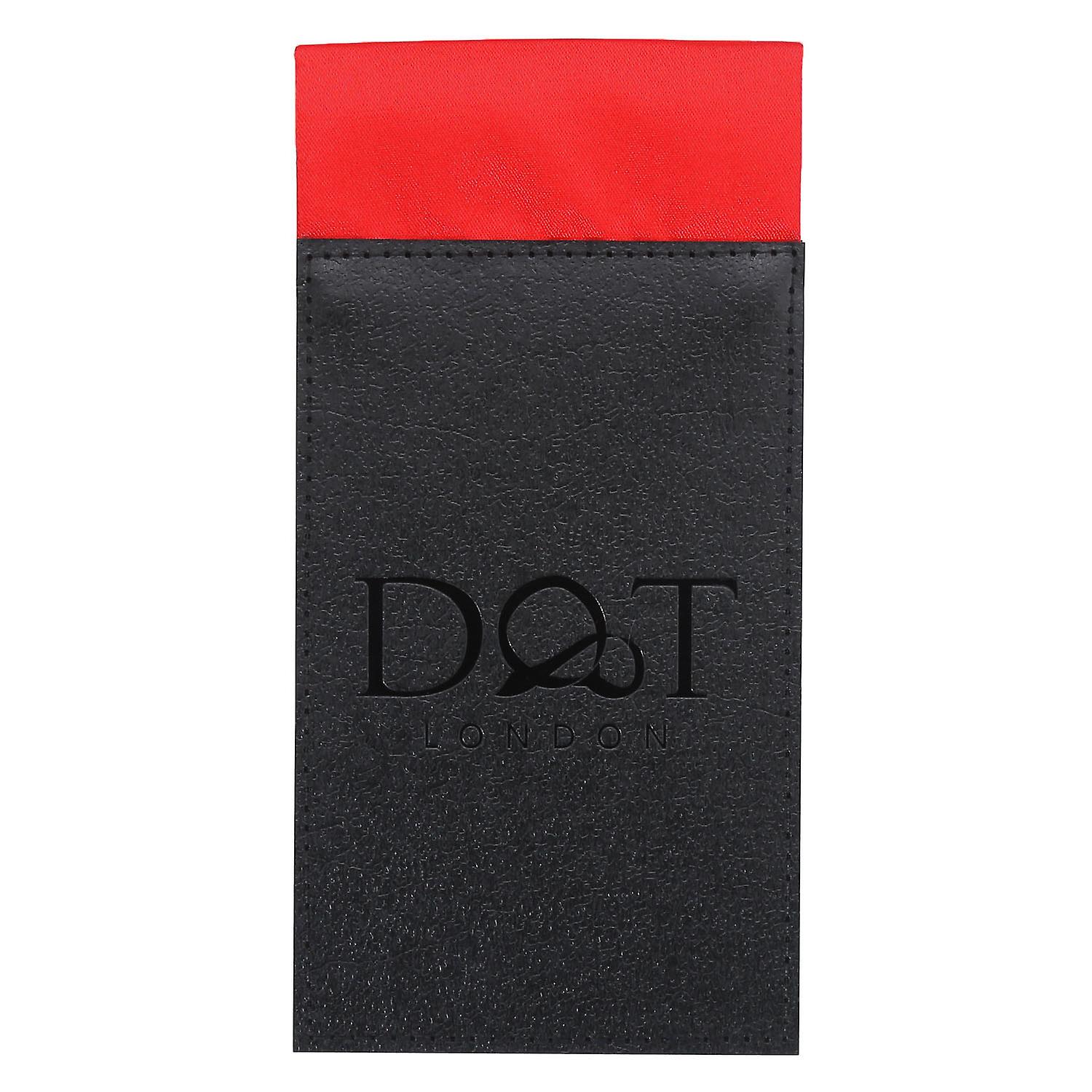 Red Plain Satin Pre-Folded Pocket Square Fold