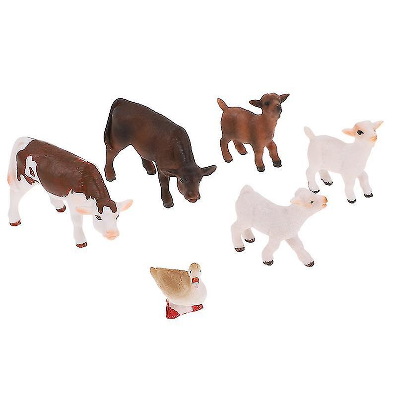 7.5X4.2cm Assorted Color Toy Playsets 1 Set Lifelike Poultry Models Simulation Animal Toys Static So