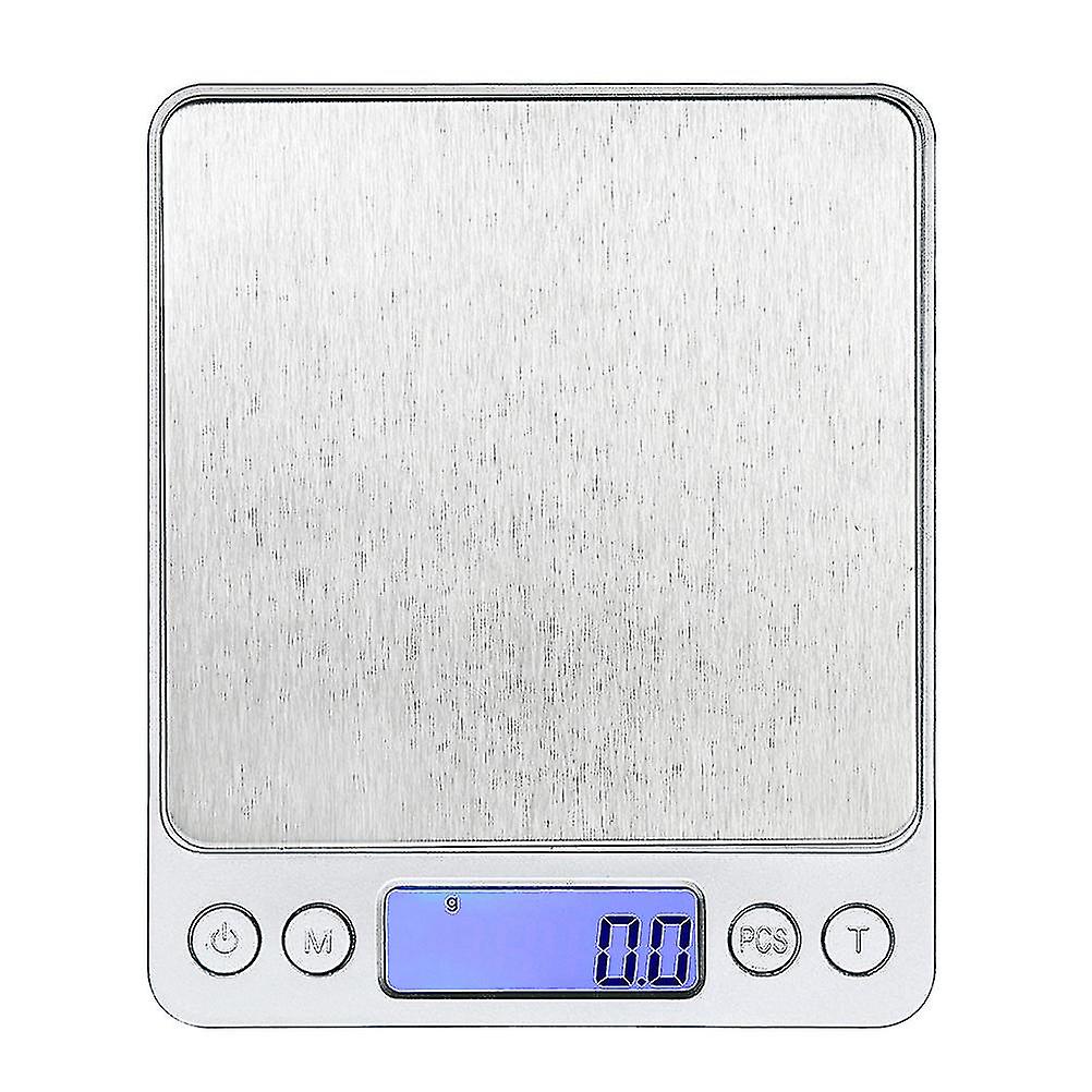 1 Set Digital Electronic Scale Exquisite High Precision Measuring Scale (silver)