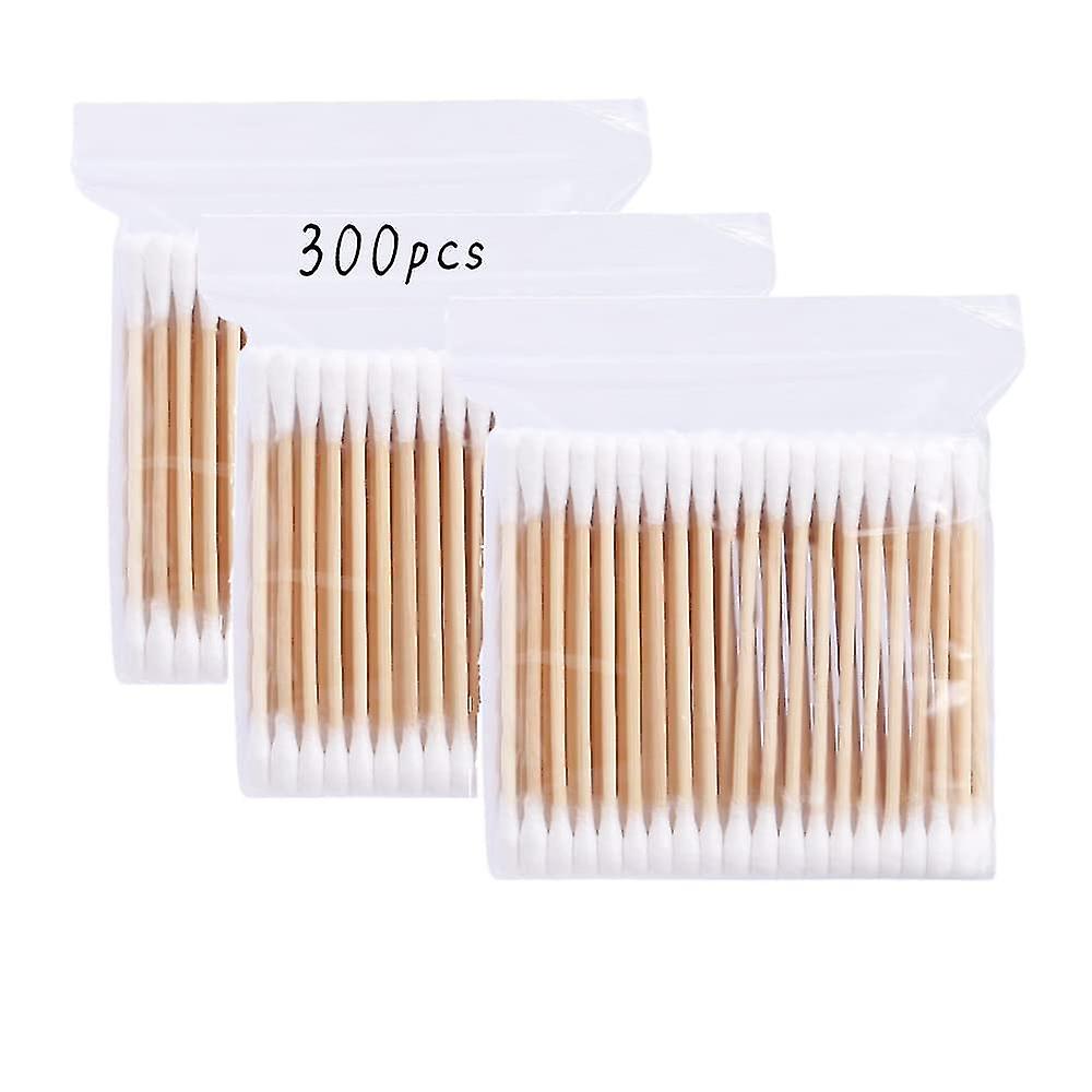 300 Colored Double-ended Spiral Swabs Ear Picking Swabs Makeup Remover Swabs